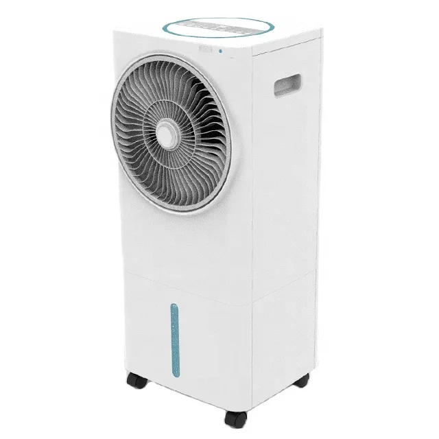 DC 12 volt portable evaporative water cooling fan air cooler for household use