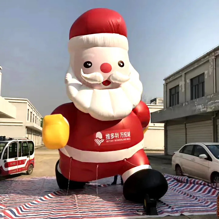 Custom giant large Christmas festival outdoor advertising inflatable Parade Santa Claus decorations