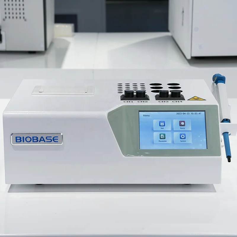 BIOBASE China Blood Coagulation Analyzer 4 channel BK-CA04 Smaller portable Blood Coagulation Analyzer for lab