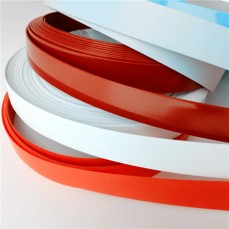 Factory White solid color 22mm  Tapacantos Furniture  edge banding tape pvc for furniture