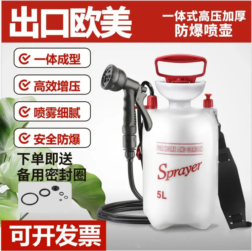 Gallon Lawn and Garden Pump Pressured Sprayer, for Spraying Plants, Garden Watering, Weeds and Pests, Polypropylene