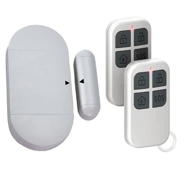 cheap home anti burglar wireless remote control magnetic sensor security alarms for windows and doors