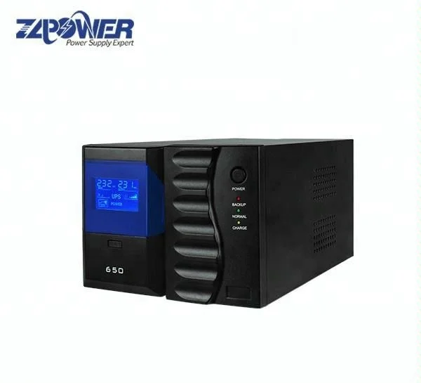 UPS 650va 800va Computer Offline UPS High Quality with LCD Display Power Backup LCD 12V Battery Uninterruptible Power Supply UPS