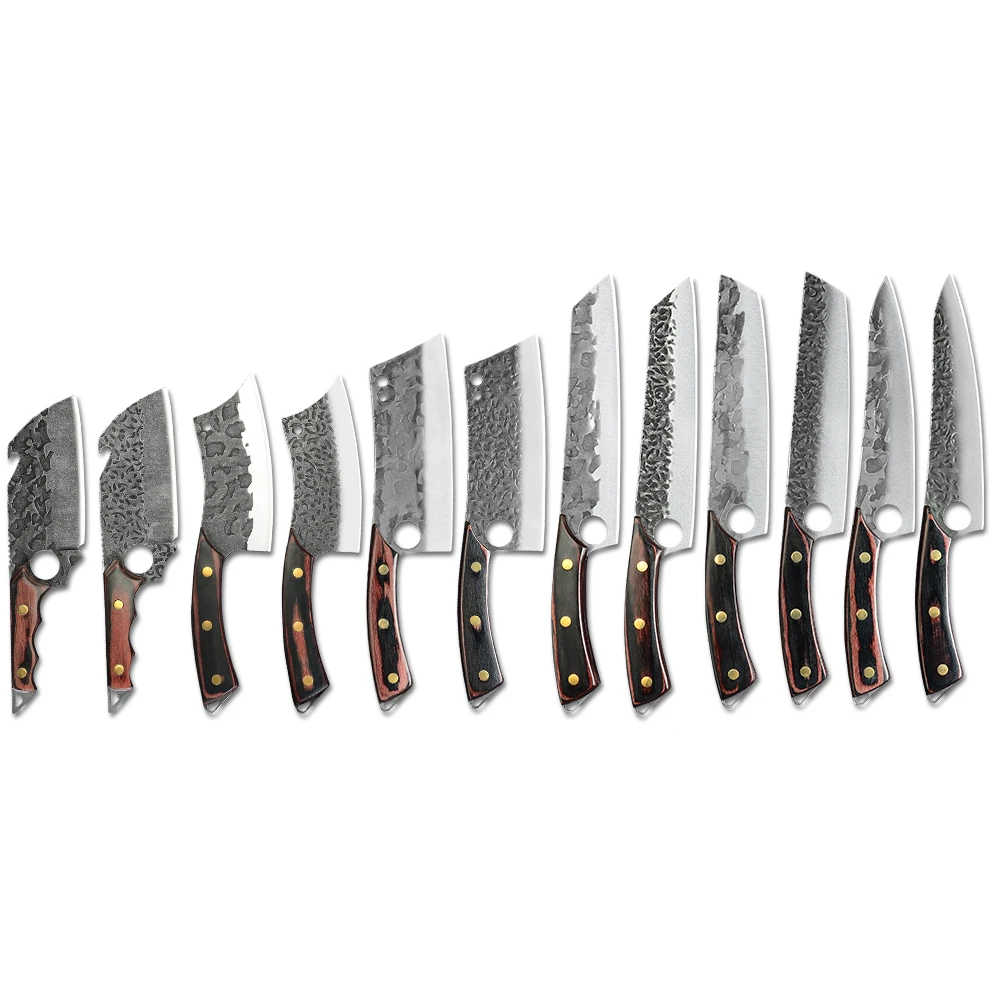 Xingye Customized Full Tang Handle Multifunction Forged Hammer Tactical Stainless Steel Bbq Fillet Chef Kitchen Single Knife