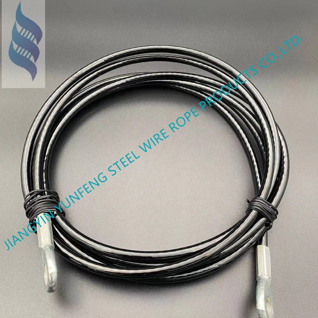 High Fatigue Performance TPU Coated GYM Cable Fitness Equipment Steel Wire Rope 6*19+8*7+1*19-4.0-6.0mm