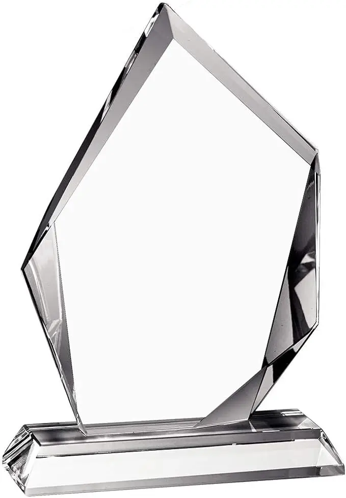 Factory price Custom LOGO Acrylic Sublimation Blank Trophy Award With/Without Base