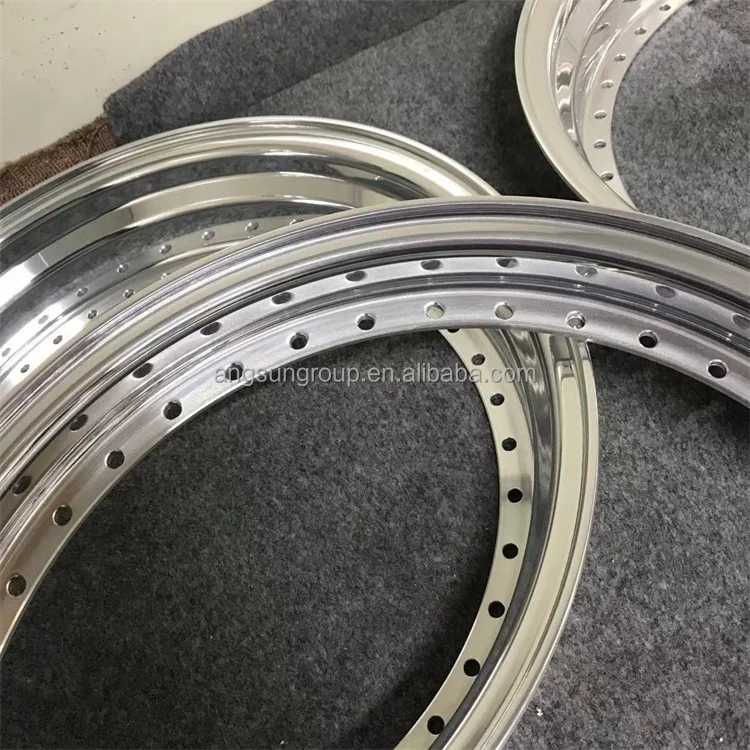 
Chinese factory high quality 3 pieces forged split rim 17 to 21 reverse mount 1.5 
