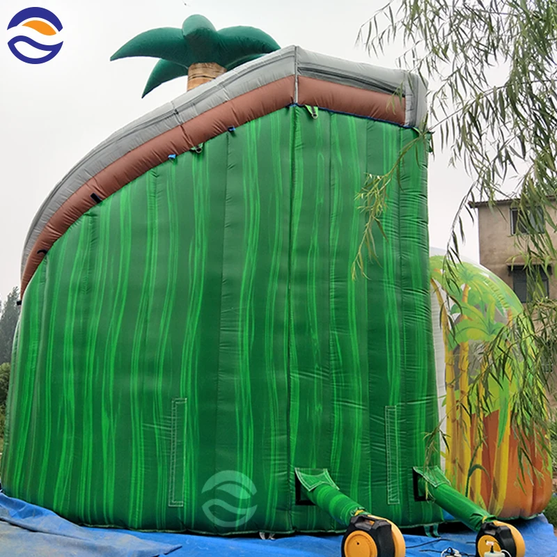 Waterslides 22 Ft Hurricane Curve Water Slide Giant Inflatable Water Slide For Adult