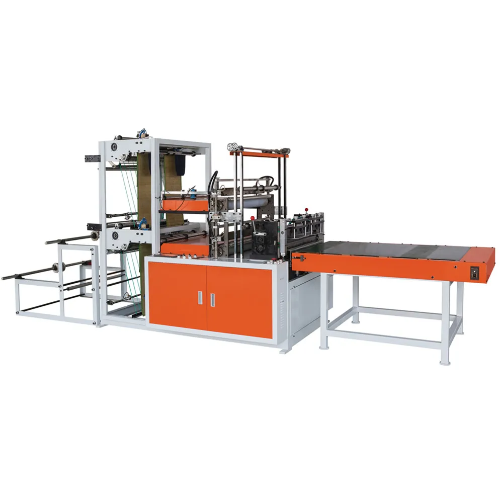 Six lines computer control cold cutting plastic bag production line