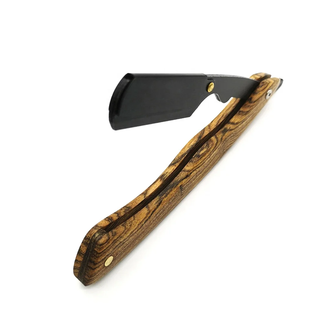 New 2023 Beard Folding Barber Shaver Knife Tool Professional Barber Straight Edge Custom Shaving Razor