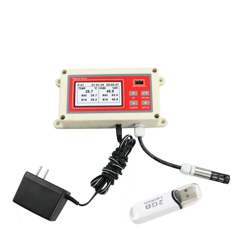 KH7202 industrial multi-channel RS485 USB paperless recorder temperature display temperature recorder data logger