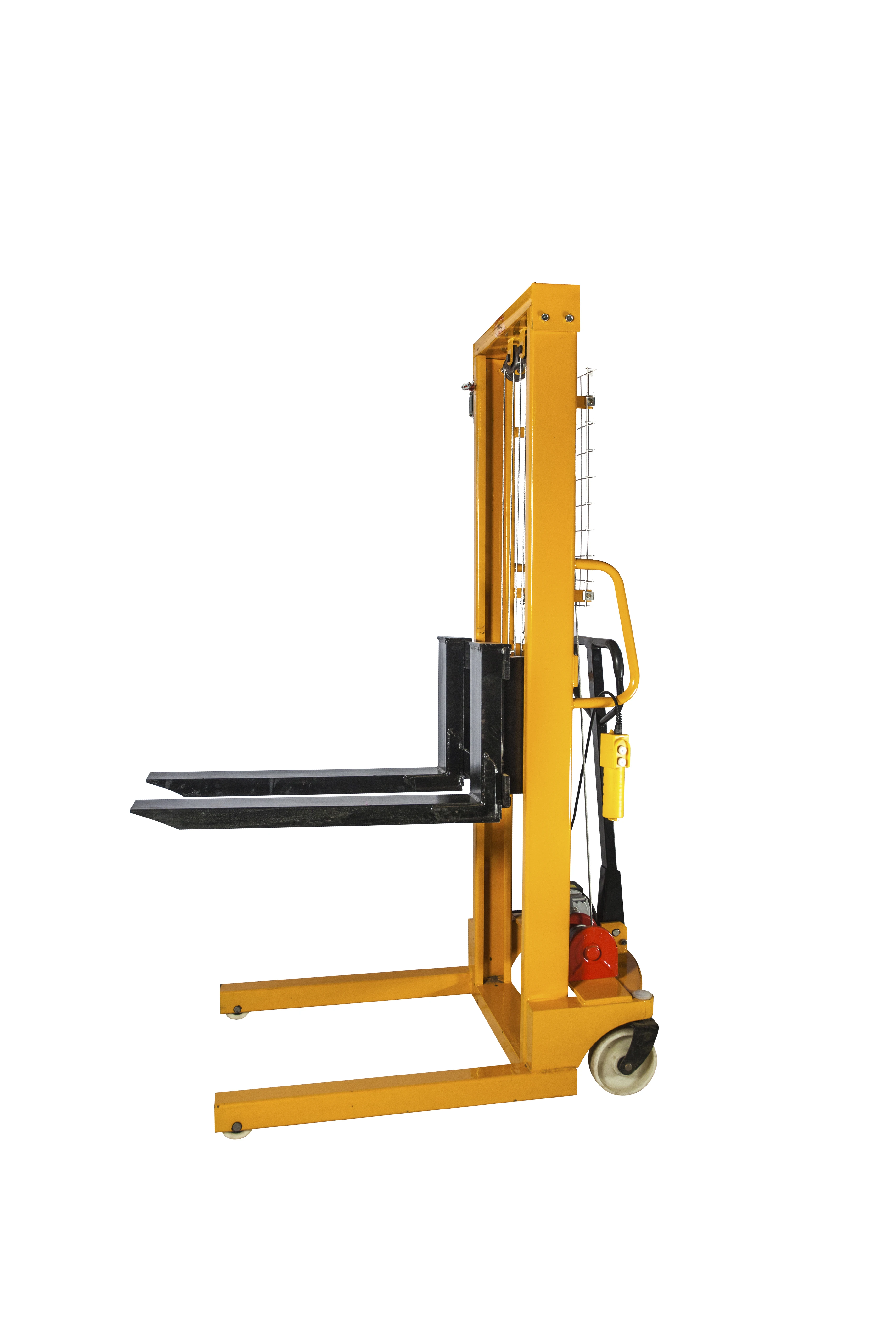 1T 1.5T 2TElectric remote control lift manuel forklift hand move Semi Electric Forklift Pallet Stacker