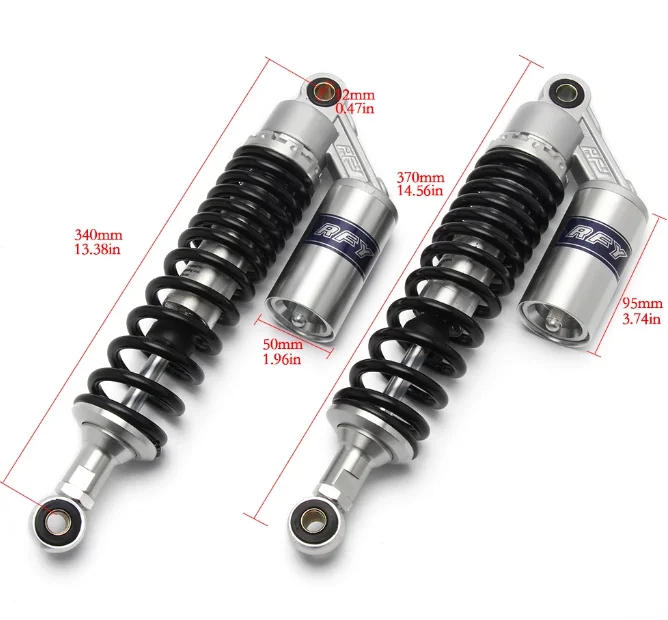 Пружинные амортизаторы для мотоцикла RFY 340 мм 350 360 8 Honda Yamaha Suzuki