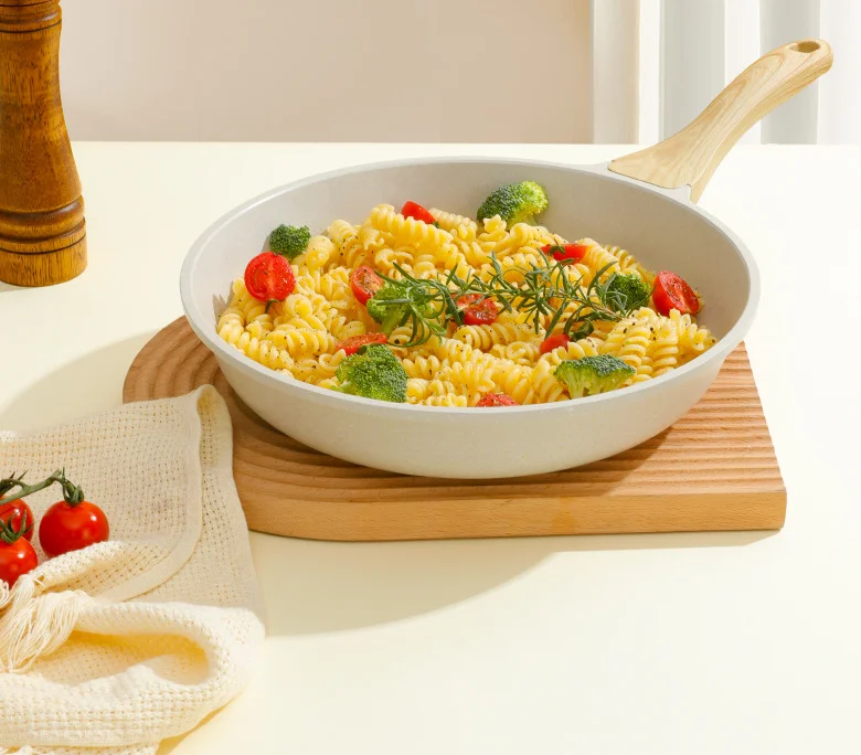 New Healthy Stone Cookware Granite Coating Omelette Pan Nonstick Frying Pan Skillet for meat and fish 11 inch pan PFOA Free