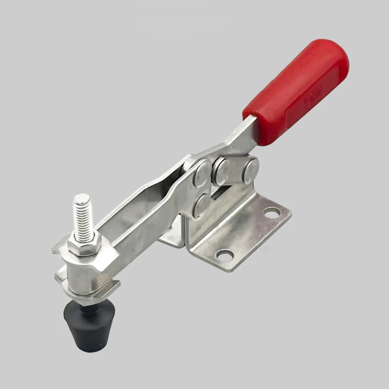 Metal Horizontal Toggle Clamp Fixture Woodworking Fixing Tool Heavy Duty Quick Release Clamp Antislip Clamping Device ZincPlated