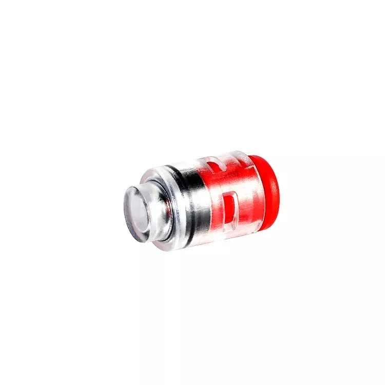 Red seal microduct fittings pipe plug easy observe transparent plastic end stop connector