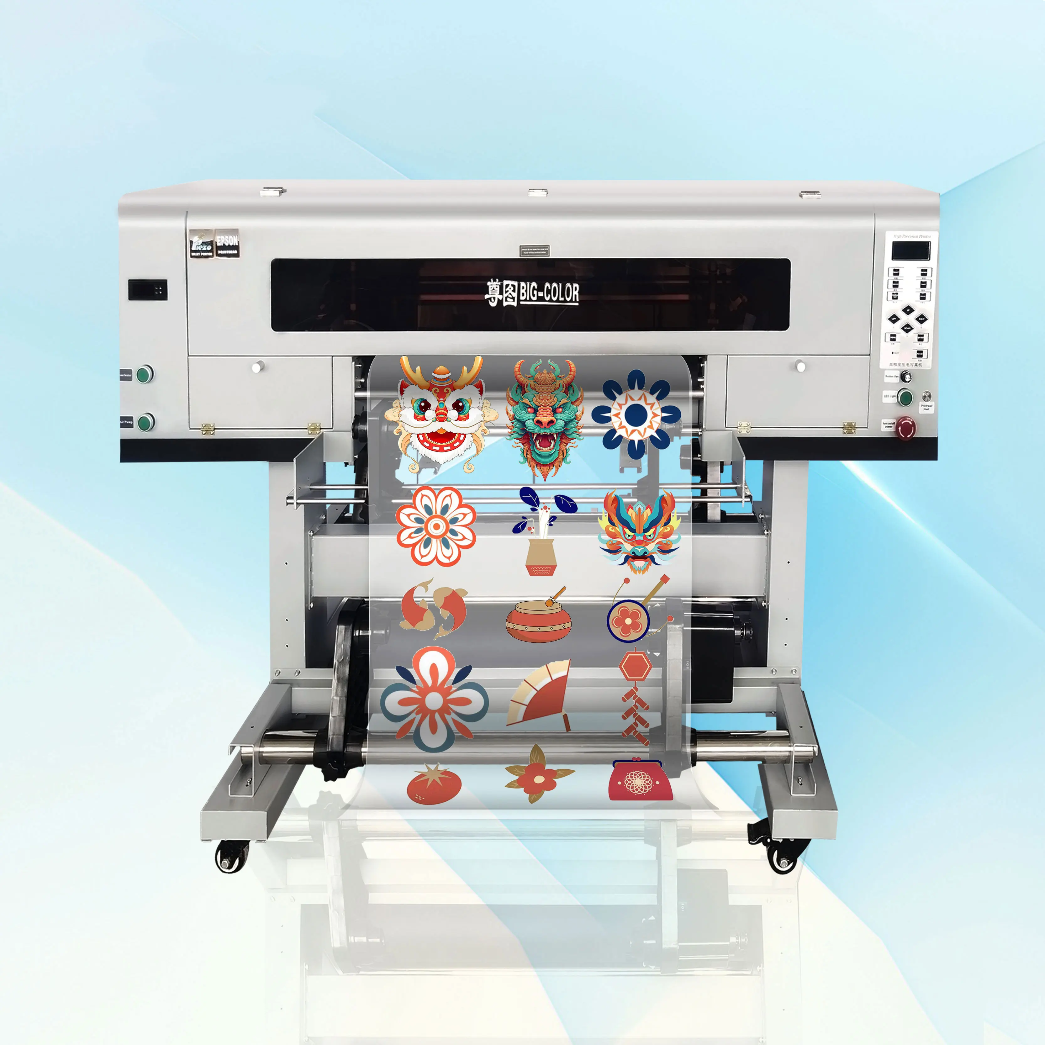 A3 UV dtf printer machine use 2/3 pc epson tx800/i1600/i3200 print heads can transfer bottle  cup glass metal wooden acrylic ...
