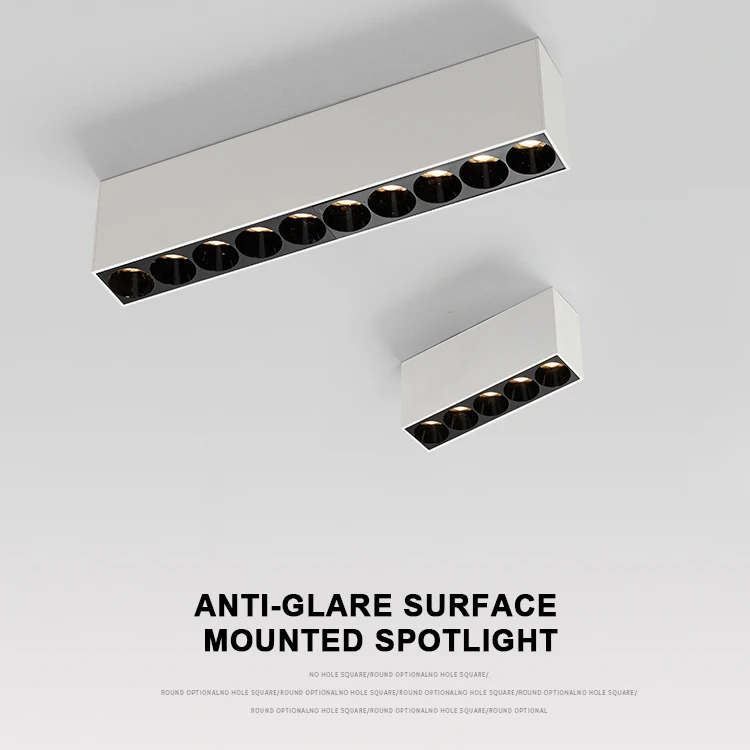 Led Ceiling Light Living Room Lighting Linear Strip Light Household Ceiling Anti-glare Downlight Surface Mounted Spotlight