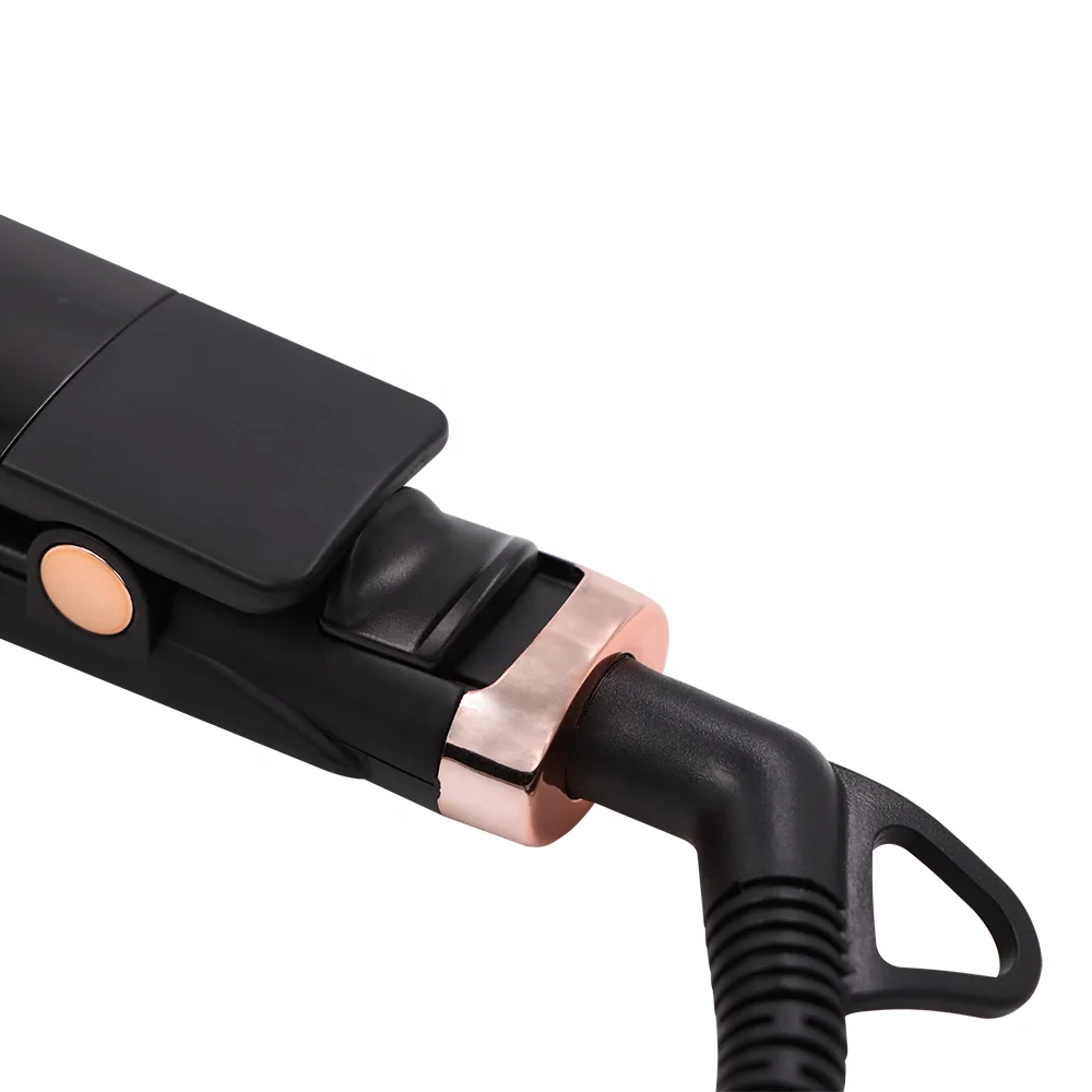 Potable Touchscreen LCD Hair Straightener Flat Iron Titanium Plates Super Thin Body