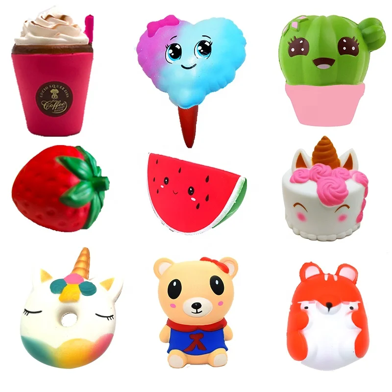 Недорогая китайская фабрика оптовая продажа Kawaii полиуретановая пена медленно отскакивающая игрушка