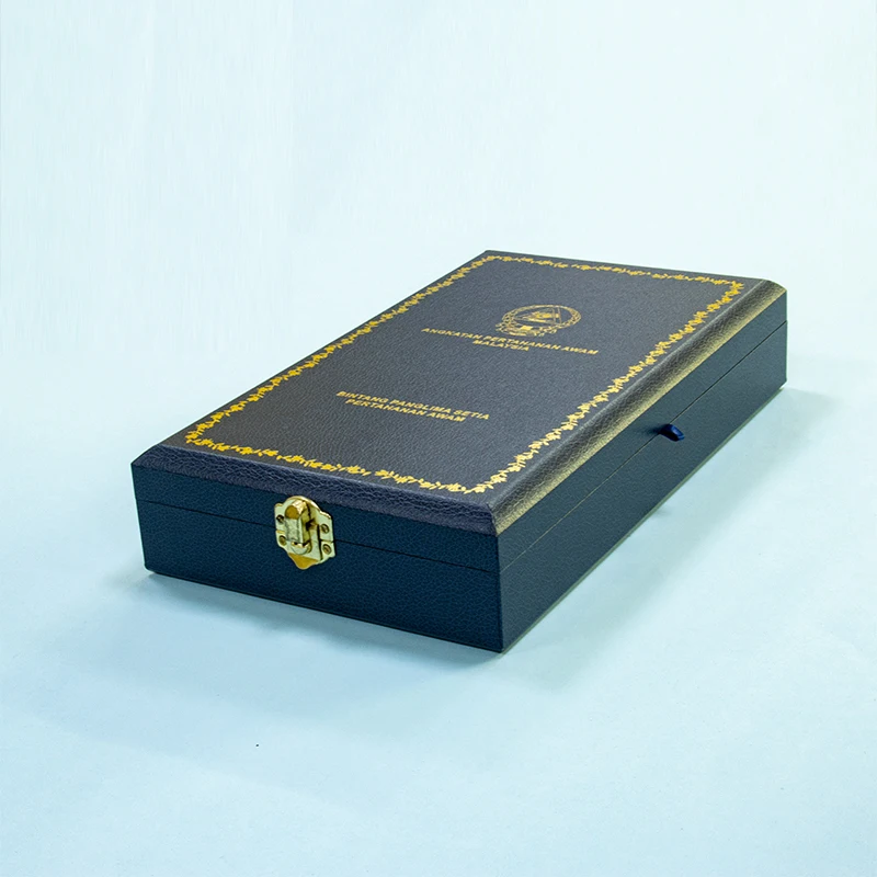 Luxury Wooden Medal and Coin Display Box commemorative medal display box custom medallion box