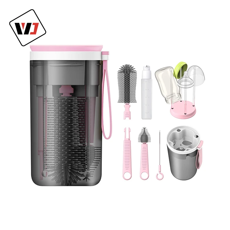 2022 new development  multi-function cleaning baby bottle brush office Manual  cleaning brush baby bottle