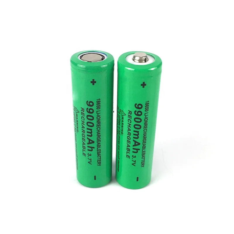 Li Green 9900 mah 18650 Lithium Battery Li-ion Battery for Electronic Products Flashlight