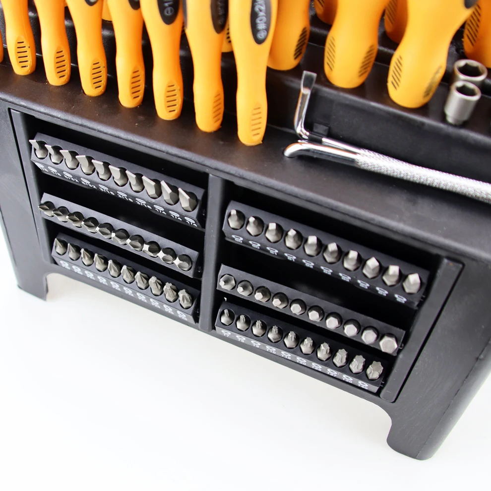 100pcs General Home Tool Precision 100 Pcs Screwdriver Set With Yellow and black handle