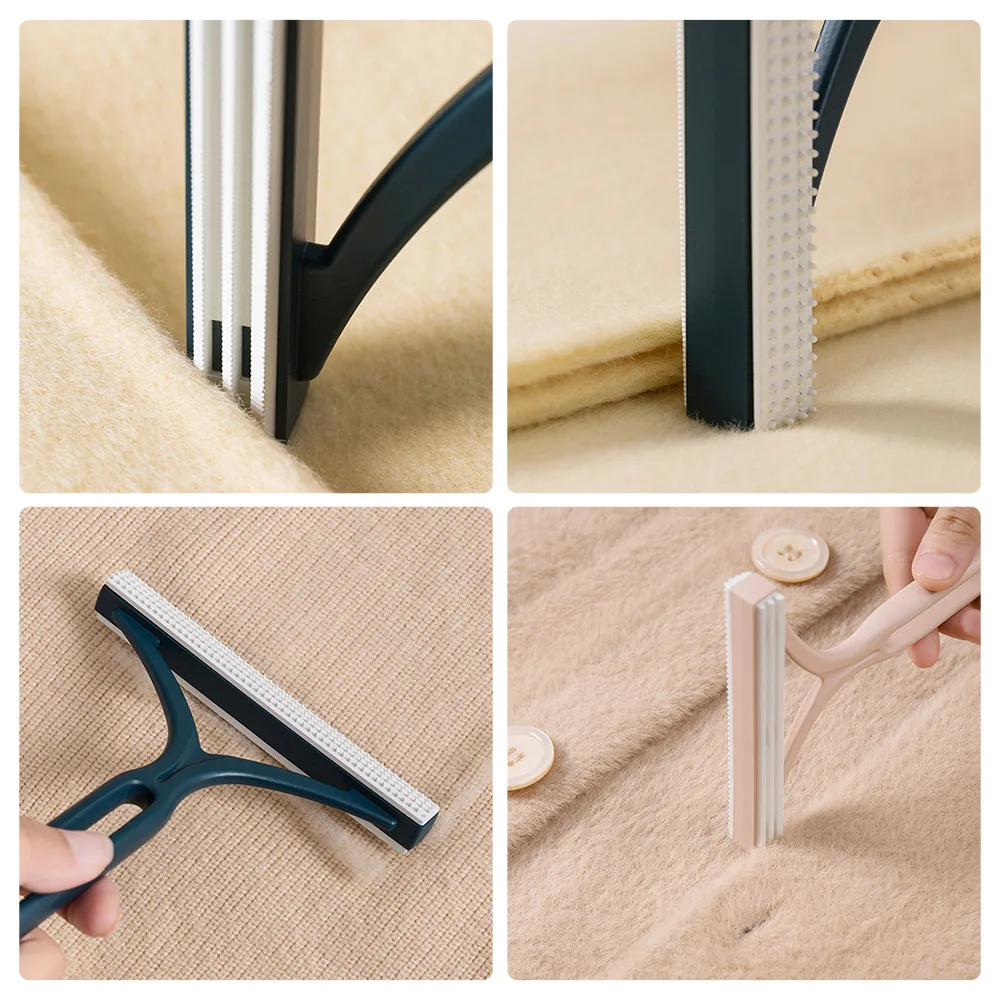 Portable Lint Remover Fuzz Fabric Shaver Double Sided Carpet Clothes Pet Hair Scraper Manual Cleaning Brushes