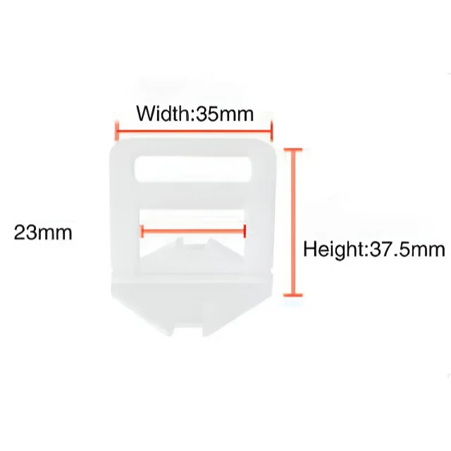 Hot Sale Modern Design Cross Tile Leveling System for Wall and Floor Tiles 1mm & 1.5mm PE Spacer Accessories