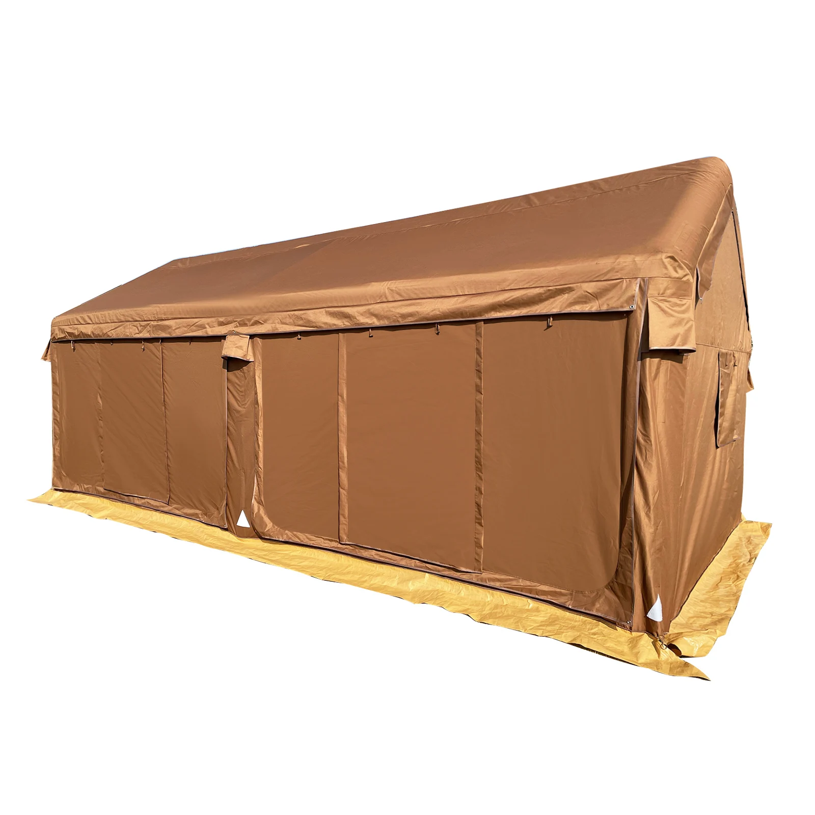 High quality 5-10 people PVC canvas Middle East Inflatable Pipe Tent large tent Waterproof desert tents