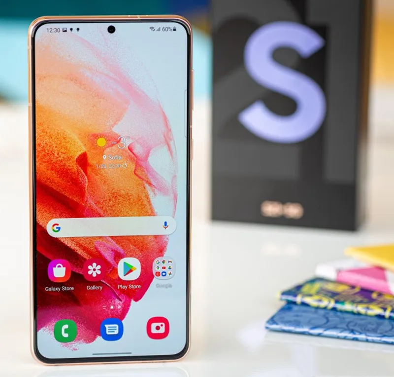 Бесплатная доставка для Samsung Galaxy S21 разблокированный 8 + 128 ГБ почти новый Восстановленный мобильный телефон с высококачественными