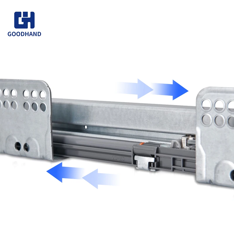 Furniture Hardware Soft close Closet Organizer Pull Out Trouser Shelf For Wardrobes Cabinet