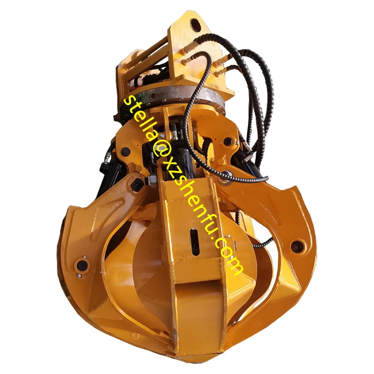 Excavator Rotatory Scrap Handling Orange Peel Grabs