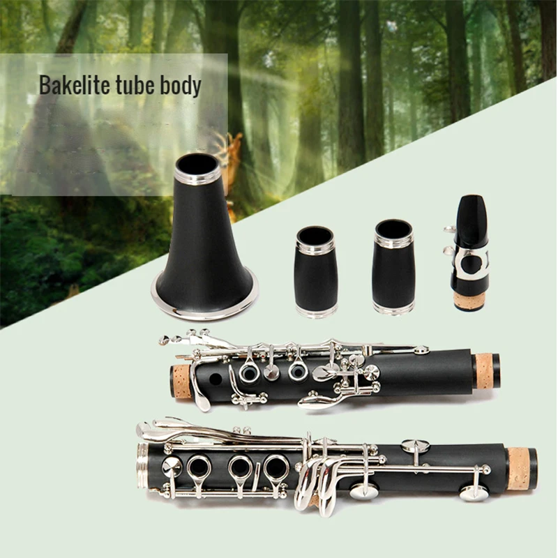 Melen Professional Play Bakelite Turkish 17 Key Soprano B-Flat Clarinet