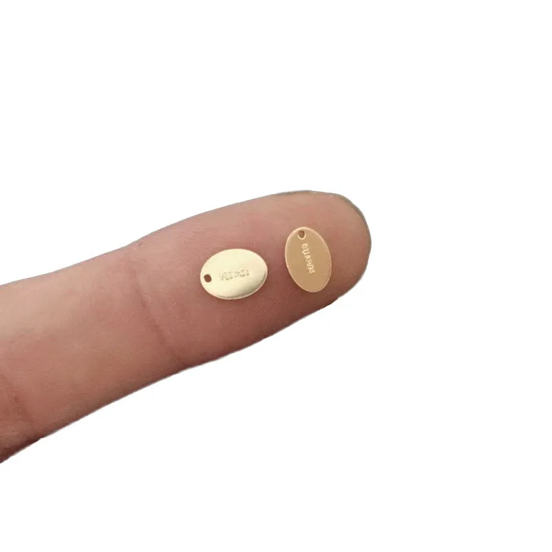 Pendant Jewelry  Accessories Charms Necklace 14k Gold Filled Oval Blank Pendant for Jewelry Making