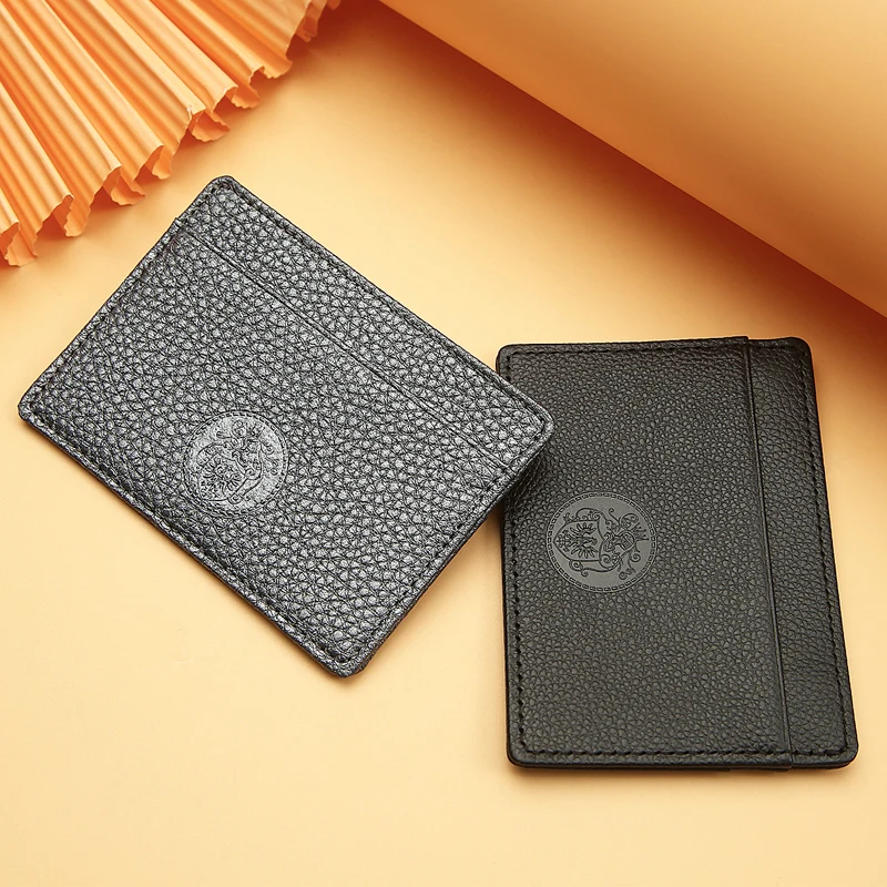 Low Minimum Quantity Genuine Rfid ID Wallet Men Leather Card Holder Credit