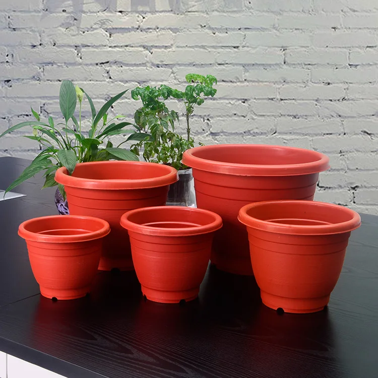 Modern garden natural seed flower pot Round Wholesale Home Decoration classic Colorful Ceramic Flower Round Planter Pots