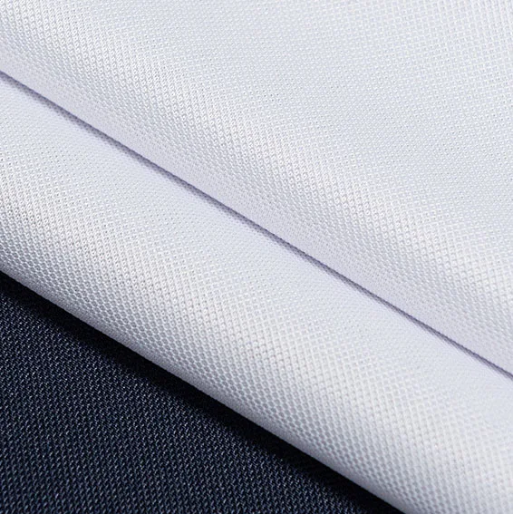 Quick Dry Coolmax 100% Polyester Textile Sublimation Jersey Pique Fabric for Sportswear Polydex Fabric Sublimation White