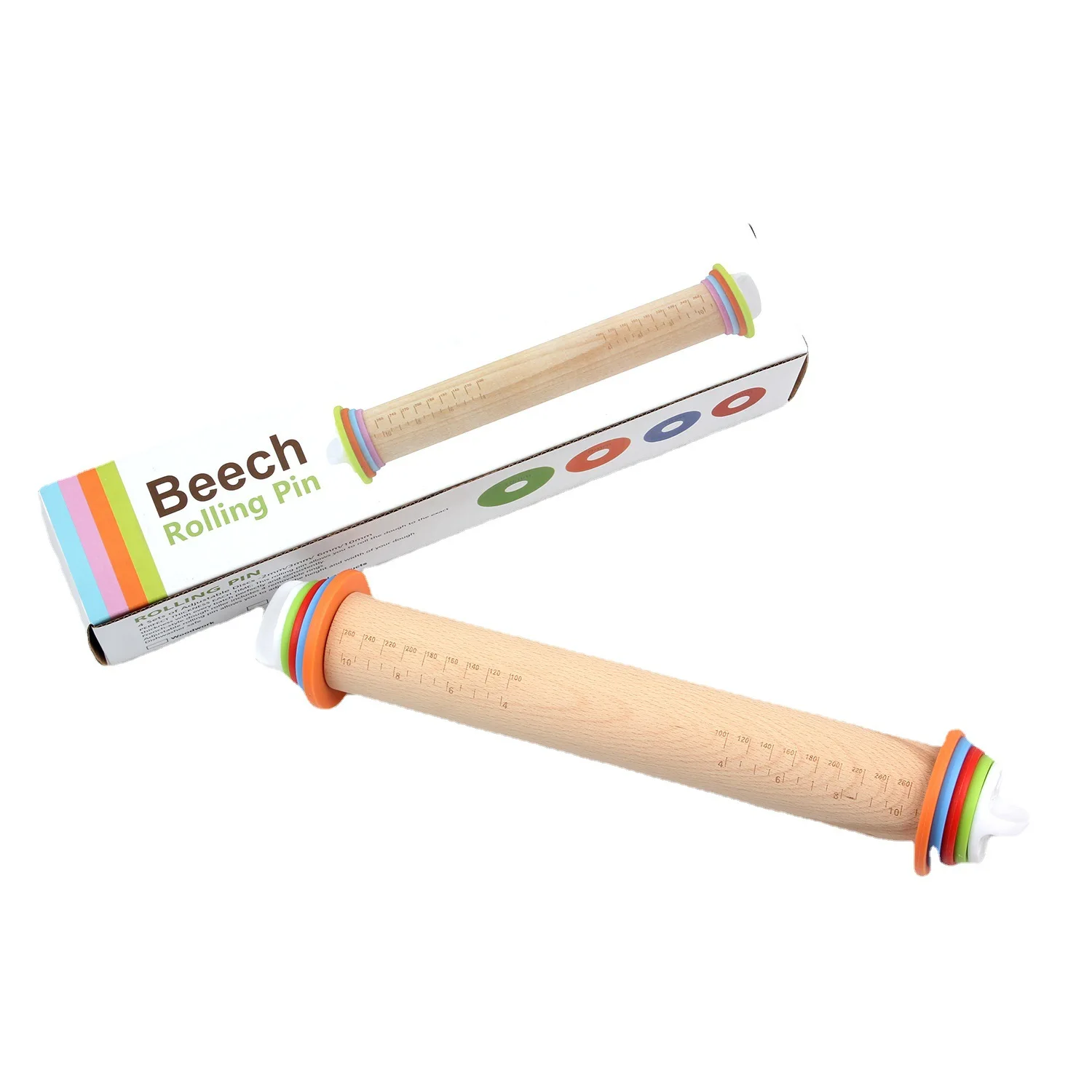 Custom Adjustable Pastry Roller Wooden Rolling Pin Christmas Decorations Kids Rolling Pin Mini Rolling Pin