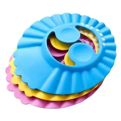 Fashion Baby Safety Kids Products Bath Shower Washing Hair Soft Foam Kids Bathing Hat Children Shower Hats