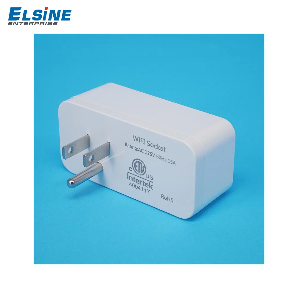 Intelligent life-15A US socket white remote control smart WIFI socket with energy meter function