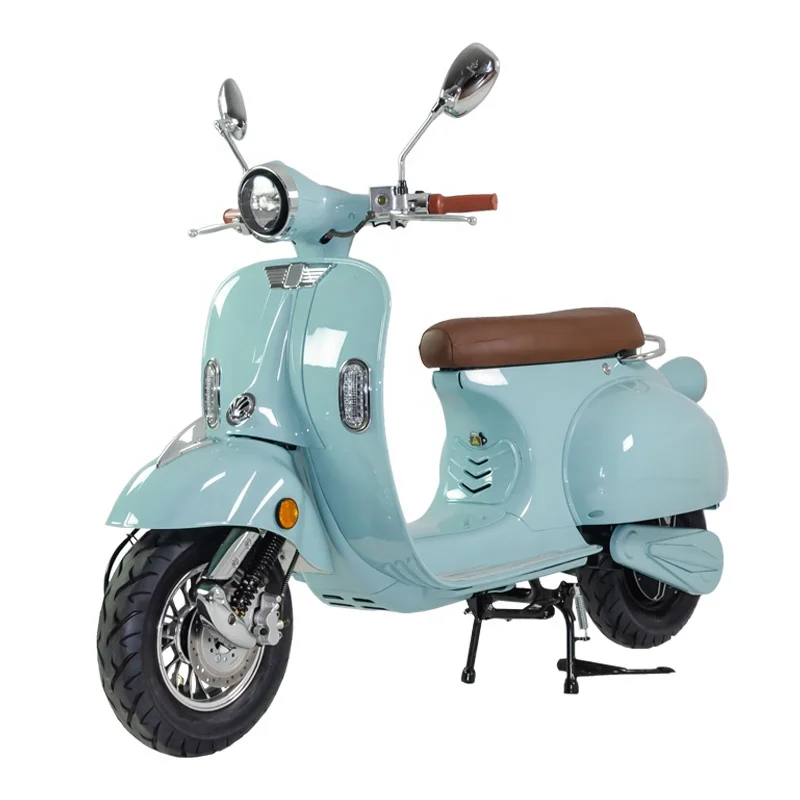 YICHEN Moto Electrica EEC COC 12 Inch Hub Motor Retro Italian E Vespa Bike Motorcycle Scoter Electric Scooter Adults 2000w