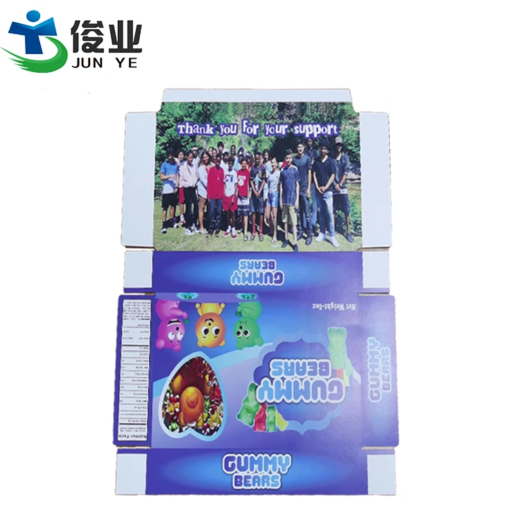 Custom Paper Box for Gummy Bear Candy Packaging