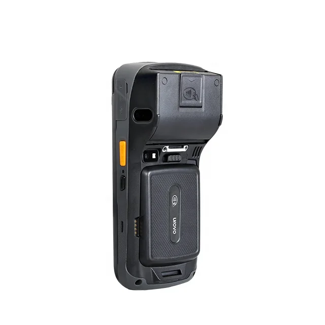 Removable 5000mAh battrry mobile payment device with 30/40mm OD thermal printer inside and 1d2d barcode scan sensor 5 ' screen