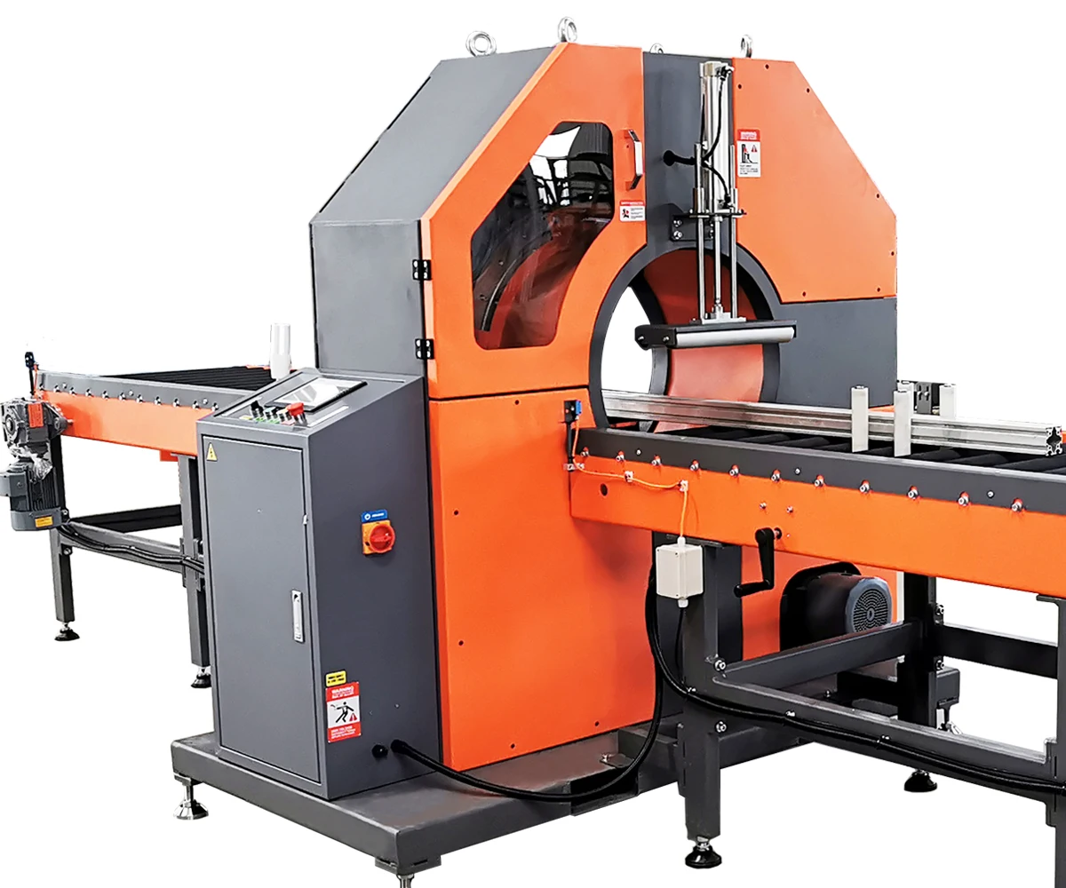 Новый дизайн, подходит для упаковки длинных продуктов, горизонтальная машина для упаковки поддонов