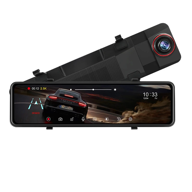 10,88 дюймов Dash Cam 2K спереди и сзади 1080P рекордер камеры автомобильный черный ящик GPS цифровой видеорегистратор DVR