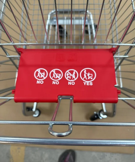 Factory directly  supermarket store handle steel metal wire shopping cart trolley with wheels