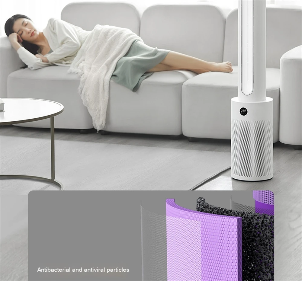 Xiaomi Mijia Smart Leafless Purification Fan With Temperature and humidity sensor Wind Speed Control Purifying air