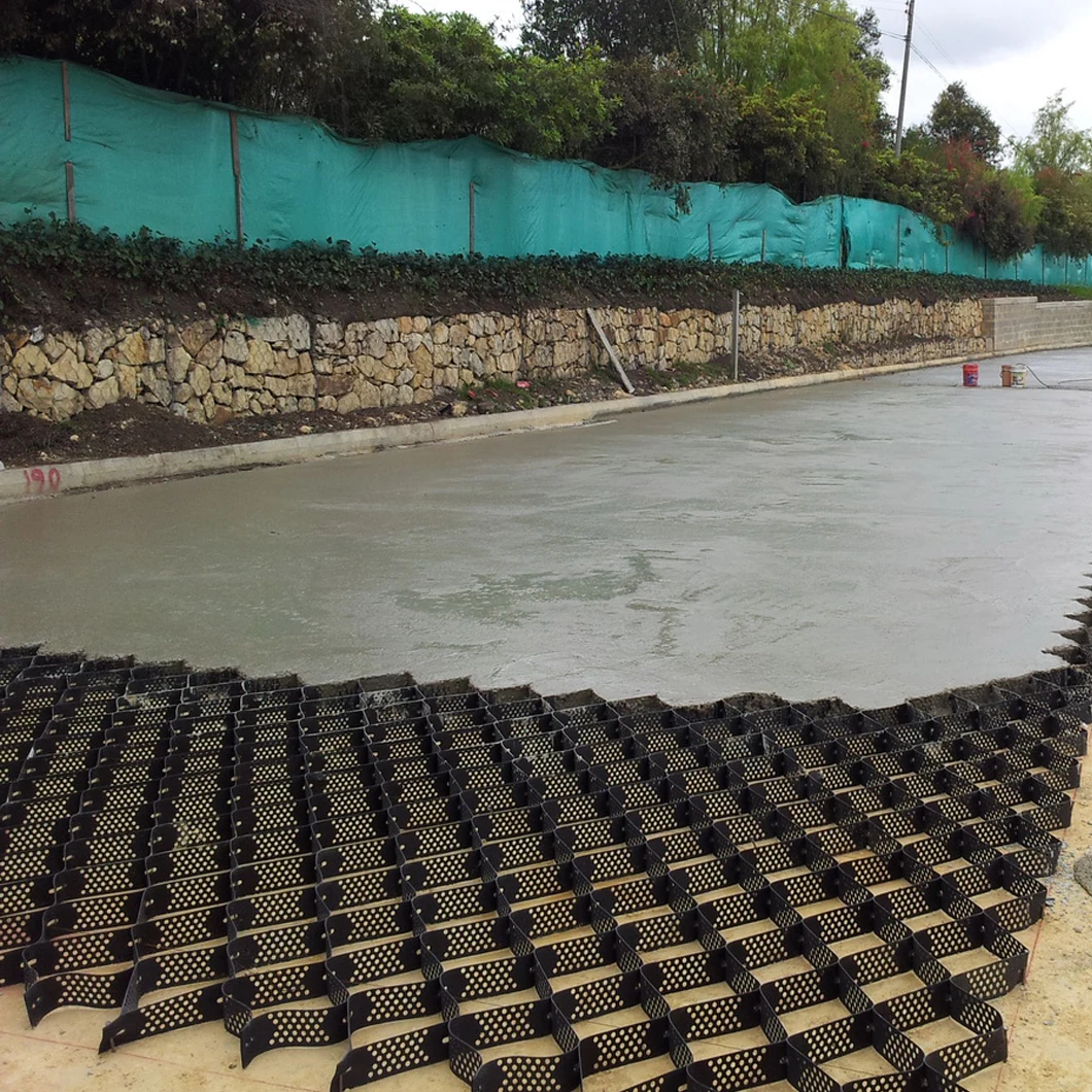 Недорогая подъездная дорожка hdpe geocell для контроля эрозии стабилизатор гравия садовая дренажная доска ячейка 50